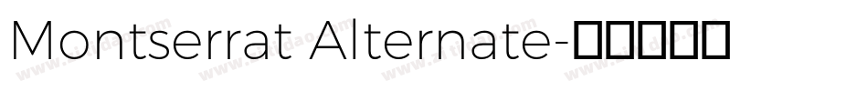 Montserrat Alternate字体转换